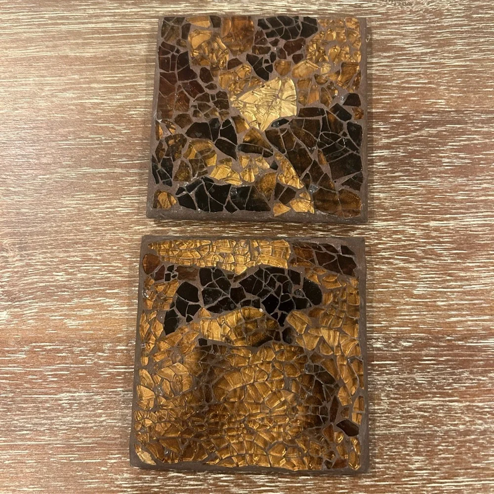 Z Gallerie Mosaic Glass Coasters- 2